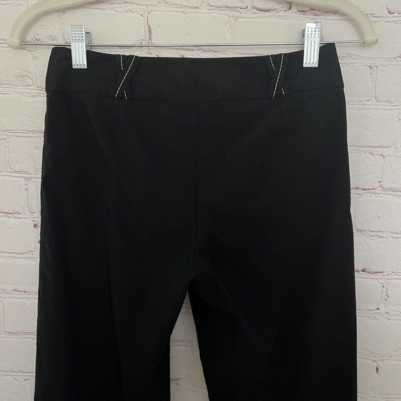 Cache Women's Y2K Black Low Rise Cropped Flared Stretchy Pants - Size 2 - Picture 8 of 8